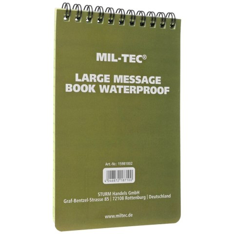 Notes wodoodporny Mil-Tec 100 x 150 mm (15981002) Mil-Tec