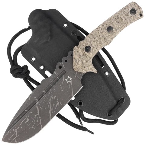 Nóż Fox URO OD Green Canvas Micarta, Acid Washed Niolox by Wander Tactical (FX-623 ODA) FOX