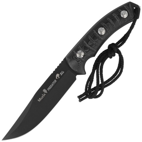 Nóż Muela Predator-14N Black Micarta, Black PTFE X50CrMoV15 Muela