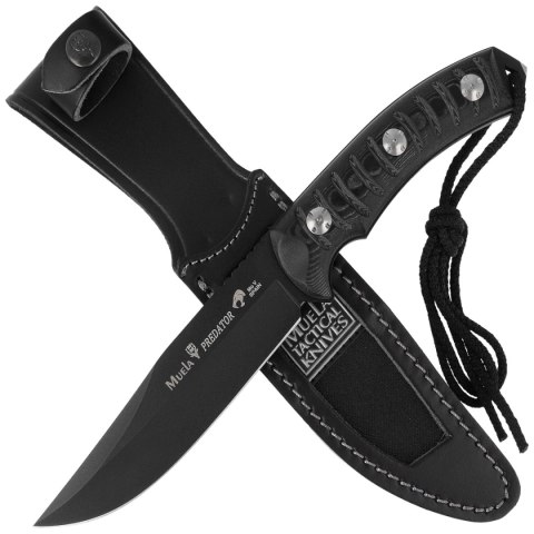 Nóż Muela Predator-14N Black Micarta, Black PTFE X50CrMoV15 Muela