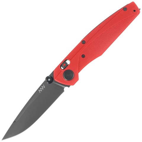 Nóż składany ANV A100 BB Red GRN, Black DLC Sleipner (ANVA100-021) ANV - Acta Non Verba Knives