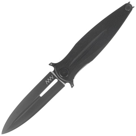 Nóż składany ANV Z400 BB Black G10, Black DLC Sleipner (ANVZ400-015) ANV - Acta Non Verba Knives