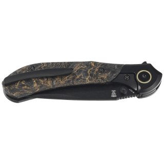 Nóż składany Bestech Constellation Black Titanium/Dark Matter Gold FatCarbon, Black PVD MagnaCut by Munko Knives (BT2501C) Bestech Knives