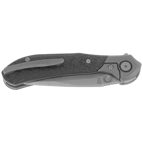 Nóż składany Bestech Constellation Grey Titanium/3K Twill Weave Skin Carbon Fiber, Bead Blasted/Stonewashed MagnaCut by Munko Kn Bestech Knives