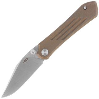 Nóż składany Bestech Icarus Bronze Stonewashed Titanium, Satin M390 by Nick Rogers (BT2302F) Bestech Knives