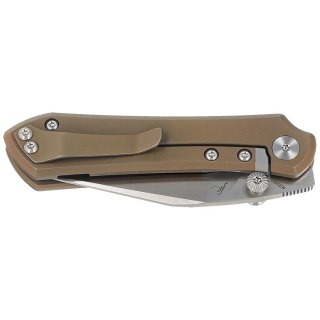 Nóż składany Bestech Icarus Bronze Stonewashed Titanium, Satin M390 by Nick Rogers (BT2302F) Bestech Knives