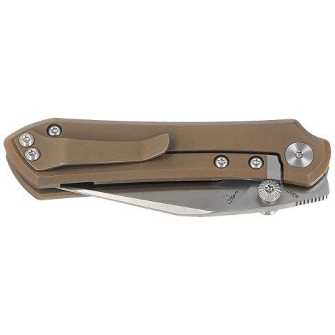 Nóż składany Bestech Icarus Bronze Stonewashed Titanium, Satin M390 by Nick Rogers (BT2302F) Bestech Knives