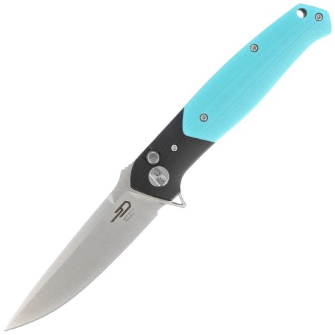 Nóż składany Bestech Swordfish Black/Light Blue G10, Satin 14C28N (BG62F) Bestech Knives