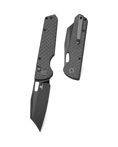 Nóż składany Bestechman Guardian Black G10 w/ Carbon Fiber Pattern, Black PVD D2 (BMK11E) Bestechman by Bestech Knives