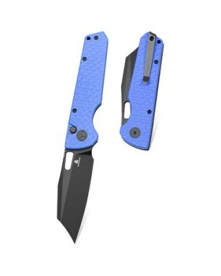 Nóż składany Bestechman Guardian Blue G10 w/ Carbon Fiber Pattern, Black PVD D2 (BMK11G) Bestechman by Bestech Knives