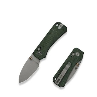 Nóż składany Civivi Baby Banter 2 Green Canvas Micarta, Gray Stonewashed Nitro-V by Ben Petersen (C23074-3) Civivi by WE Knife