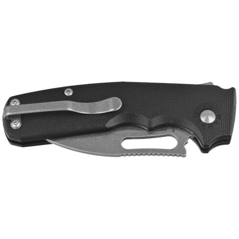 Nóż składany Demko Shark Cub Slicer Shark Black GRN, Stonewashed AUS10A by Andrew Demko (SC-10A-GRNBLK-SS) Demko Knives