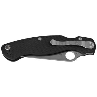 Nóż składany Spyderco Military 2 Black G10, Satin CPM S30V by Sal, Eric Glesser (C36GPS2) Spyderco Inc.