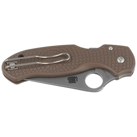 Nóż składany Spyderco Para 3 Lightweight Sprint Run Brown FRN, Stonewashed CPM 15V by Sal, Eric Glesser (C223PBN15V) Spyderco Inc.