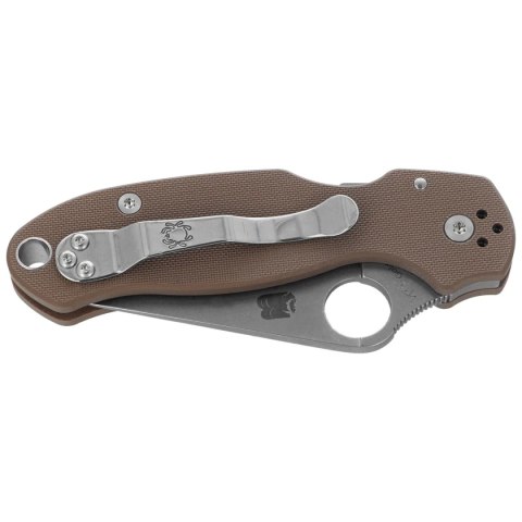 Nóż składany Spyderco Para 3 Sprint Run Brown G10, Satin CPM 15V by Sal i Eric Glesser (C223GPBN15V) Spyderco Inc.