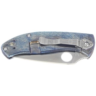Nóż składany Spyderco Tenacious R.I.L. Disarray Titanium, Satin D2 by Eric Glesser (C122TIBLD2P) Spyderco Inc.