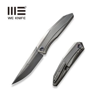 Nóż składany WeKnife Cybernetic LE No 038/207 Polished Gray Titanium, Polished Gray CPM 20CV (WE22033-6) WE Knife
