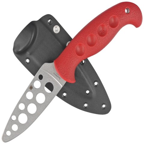 Nóż treningowy Spyderco Temperance Sprint Run Red FRN, Satin 420J2 by Sal Glesser (FB05TRD) Spyderco Inc.