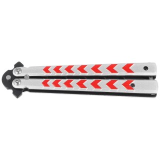 Nóż treningowy Third Decor Habitat Balisong White/Red Aluminium, Black 420 (K2813-2) Decor Habitat