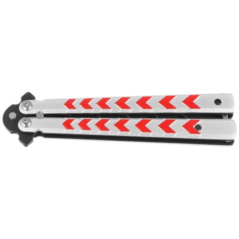 Nóż treningowy Third Decor Habitat Balisong White/Red Aluminium, Black 420 (K2813-2) Decor Habitat