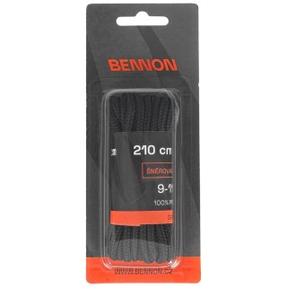 Sznurowadła Bennon owalne czarne 210cm (D31210) Bennon