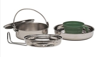 Zestaw biwakowy Mil-Tec Stainless Steel, 5 elementów (14646000) Mil-Tec