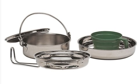 Zestaw biwakowy Mil-Tec Stainless Steel, 5 elementów (14646000) Mil-Tec