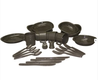 Zestaw naczyń turystycznych Mil-Tec 26 szt., Olive (14687000) Mil-Tec
