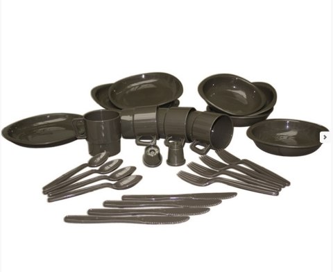 Zestaw naczyń turystycznych Mil-Tec 26 szt., Olive (14687000) Mil-Tec