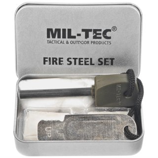 Zestaw survivalowy do rozpalania ognia Mil-Tec - Fire Steel Set (15275000) Mil-Tec