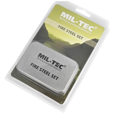 Zestaw survivalowy do rozpalania ognia Mil-Tec - Fire Steel Set (15275000) Mil-Tec