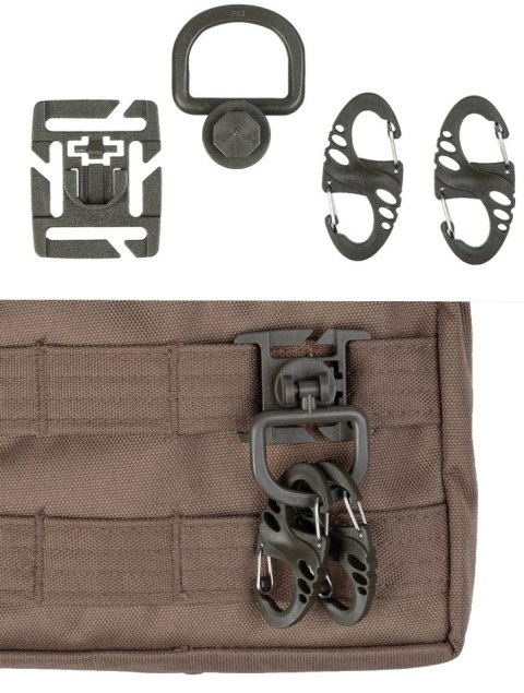 Zestaw uchwytów Mil-Tec Ultimate Tactical do systemu MOLLE, Olive (13457601) Mil-Tec