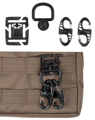 Zestaw uchwytów Mil-Tec Ultimate Tactical do systemu MOLLE, czarny (13457602) Mil-Tec