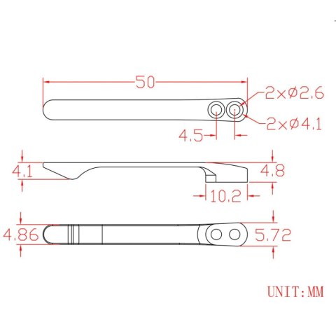 Klips i zestaw śrub Civivi Stonewashed Gray Titanium do Civivi Baby Banter (T003A) Civivi by WE Knife