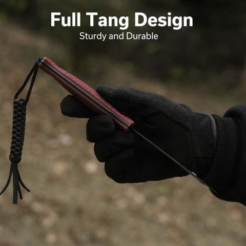 Nóż Civivi Perfrico Burgundy G10, Black/Gray Striped 14C28N (C23026-3) Civivi by WE Knife