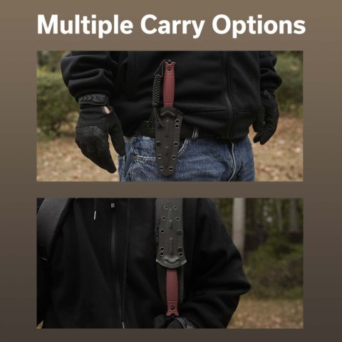 Nóż Civivi Perfrico Burgundy G10, Black/Gray Striped 14C28N (C23026-3) Civivi by WE Knife