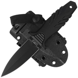 Nóż Fox FKMD Tactical Elementum Dagger D/E Black PP/TPE, Black Idroglider N690Co (FX-647 AF) FOX