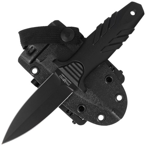 Nóż Fox FKMD Tactical Elementum Dagger D/E Black PP/TPE, Black Idroglider N690Co (FX-647 AF) FOX