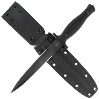 Nóż Spartan Blades George V-14 Dagger Black G10, Black PVD MagnaCut by Les George (SB27BKBKKYBK) Spartan Blades