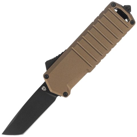 Nóż automatyczny OTF Tekto A2 Badger Mini T/E Desert Aluminium, Black D2 Tekto Knives