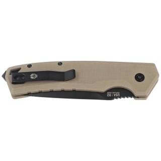 Nóż automatyczny Tekto A3 Delta D/P Desert G10, Black D2 Tekto Knives