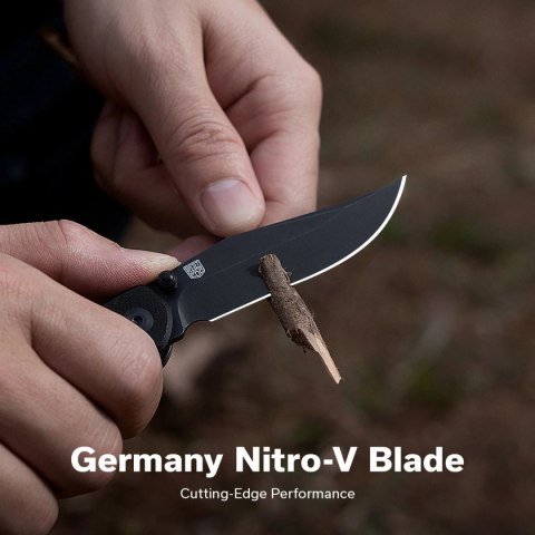 Nóż składany Civivi Clingman Black G10, Black Stonewashed Nitro-V by Taylor Martin Best Damn EDC (C23065-1) Civivi by WE Knife