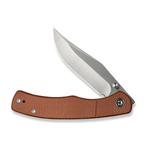Nóż składany Civivi Clingman Brown Canvas Micarta, Satin Nitro-V by Taylor Martin Best Damn EDC (C23065-3) Civivi by WE Knife