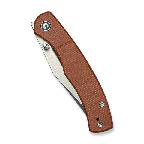 Nóż składany Civivi Clingman Brown Canvas Micarta, Satin Nitro-V by Taylor Martin Best Damn EDC (C23065-3) Civivi by WE Knife