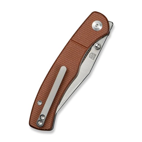 Nóż składany Civivi Clingman Brown Canvas Micarta, Satin Nitro-V by Taylor Martin Best Damn EDC (C23065-3) Civivi by WE Knife