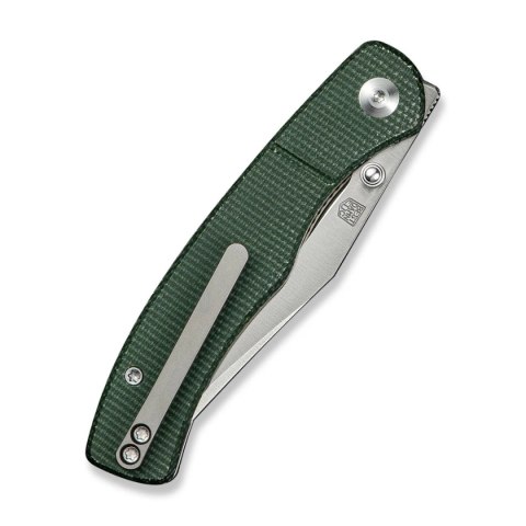 Nóż składany Civivi Clingman Green Canvas Micarta, Satin Nitro-V by Taylor Martin Best Damn EDC (C23065-4) Civivi by WE Knife