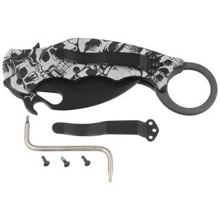 Nóż składany Fox The End Karambit Black Aluminium, Black N690Co (FX-599 ALB-3) FOX