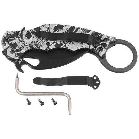 Nóż składany Fox The End Karambit Black Aluminium, Black N690Co (FX-599 ALB-3) FOX