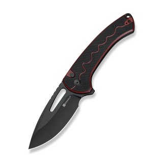 Nóż składany Sencut Squiggy Burgundy / Black G10, Black 9Cr18MoV (S24082A-3) Sencut by We Knife