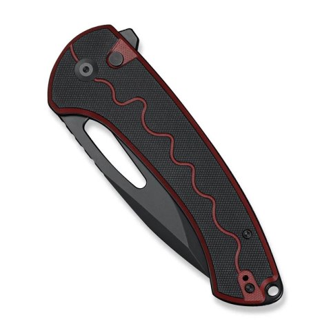 Nóż składany Sencut Squiggy Burgundy / Black G10, Black 9Cr18MoV (S24082A-3) Sencut by We Knife